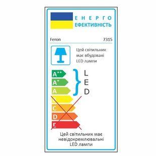 Вбудований світильник Feron 7315 під лампу з підсвіткою прозорий 29631 фото