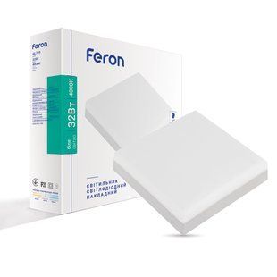 Світлодіодний накладний світильник Feron AL709 32Вт 4000K білий 01913 фото