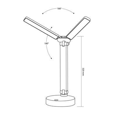 LED лампа настiльна з акумулятором TITANUM TLTF-015W 10W 3000-6000K  TLTF-015W фото