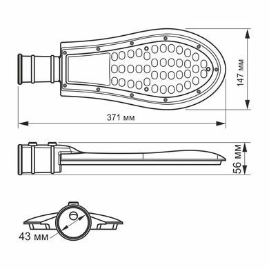 Уличный LED светильник VIDEX 30 Вт 5000K VL-SLE15-305 (VL-SLE15-305) VL-SLE15-305 фото