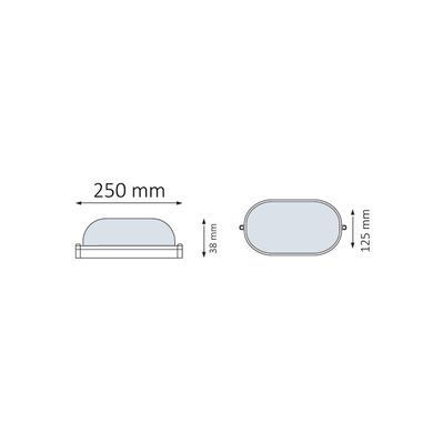 Світлодіодний світильник вологозахищений FARADAY-36 36W IP65 білий 6400К 071-015-0036-030 фото