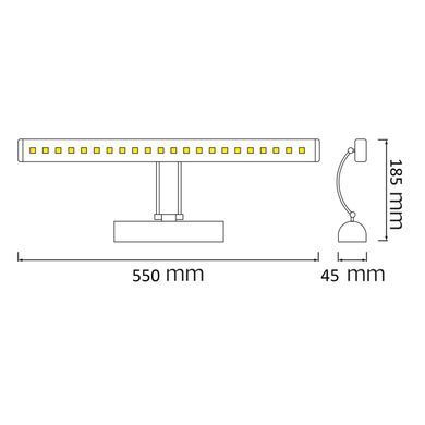 Подсветка зеркал-картин LED "FLAMINGO-12" 12W 4200K 040-001-0012-020 фото
