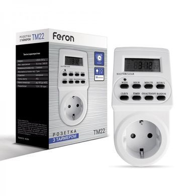 Розетка с таймером Feron TM22 23205 фото