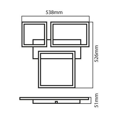 Светодиодная люстра VENEZIA 40W 4000K хром 019-057-0040-010 фото