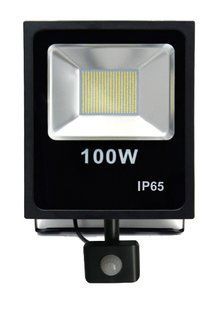 Світлодіодний прожектор ІСКРА LED FL sensor 100W 4000K (з датчиком руху) 972611670 фото