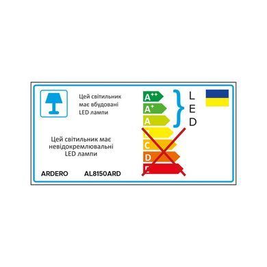 Світлодіодний накладний світильник Ardero AL8150ARD 9Вт 4000K чорний 80422 фото