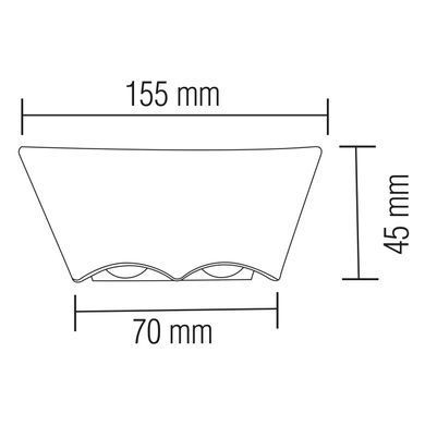 Світильник фасадний LED "BAT-6T" 6W настінний 076-072-0006-010 фото
