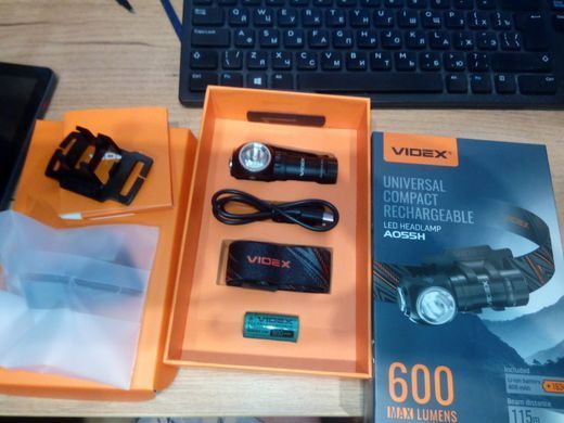 Портативный светодиодный фонарик VIDEX VLF-A055H 600Lm 5700K (VLF-A055H) VLF-A055H фото