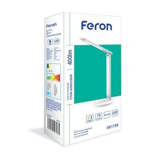 Светильник настольный светодиодный Feron DE1728 белый 9 Вт 2700-6500К (40049) 40049 фото