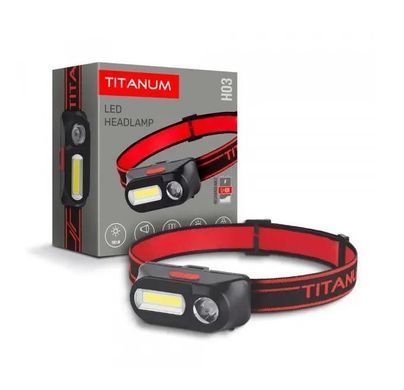 Фонарик налобный светодиодный TITANUM TLF-H03 180Lm 6500K (TLF-H03) TLF-H03 фото