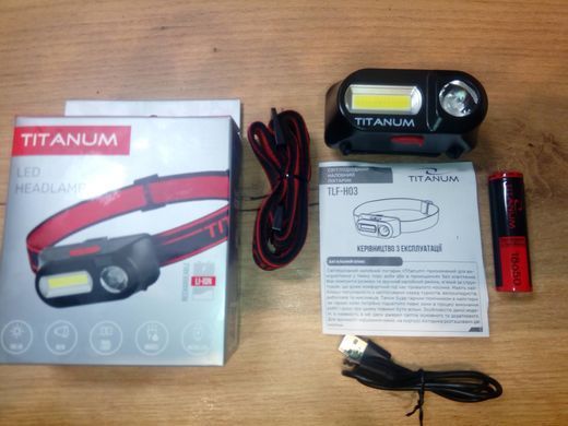 Фонарик налобный светодиодный TITANUM TLF-H03 180Lm 6500K (TLF-H03) TLF-H03 фото