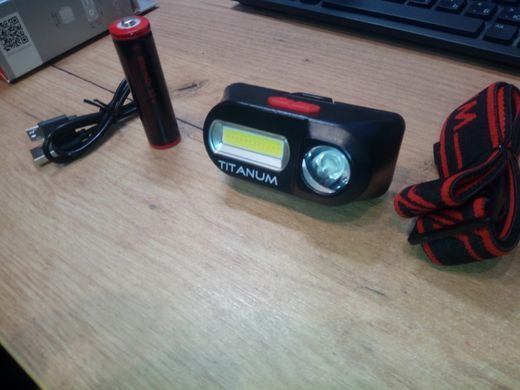 Фонарик налобный светодиодный TITANUM TLF-H03 180Lm 6500K (TLF-H03) TLF-H03 фото