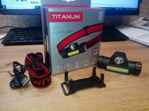 Ліхтарик налобний світлодіодний TITANUM TLF-H04 200Lm 6500K (TLF-H04) TLF-H04 фото