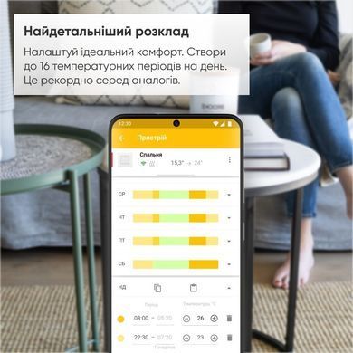 Терморегулятор terneo ax, wi-fi, для теплої підлоги, слонова кость 48454566 фото
