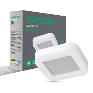 Світлодіодний накладний світильник Ardero AL3007-SW&nbsp;15Вт 5000K білий 80219 фото