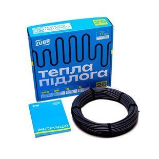 Нагрівальний кабель ZUBR DC Cable 2-2,5 м&sup2; 345 Вт двожильний 20 м (ZUBR DC Cable 17/345) ZUBR DC Cable 17/345 фото