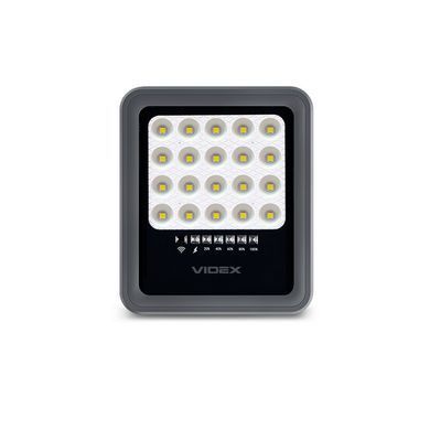 LED прожектор автономный VIDEX 500 Лм 20 Вт 5000K на солнечной батарее (VLE-FSO3-205) VLE-FSO3-20 фото