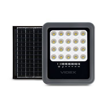 LED прожектор автономный VIDEX 500 Лм 20 Вт 5000K на солнечной батарее (VLE-FSO3-205) VLE-FSO3-20 фото